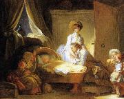 Jean-Honore Fragonard La visite a la nourrice USA oil painting artist